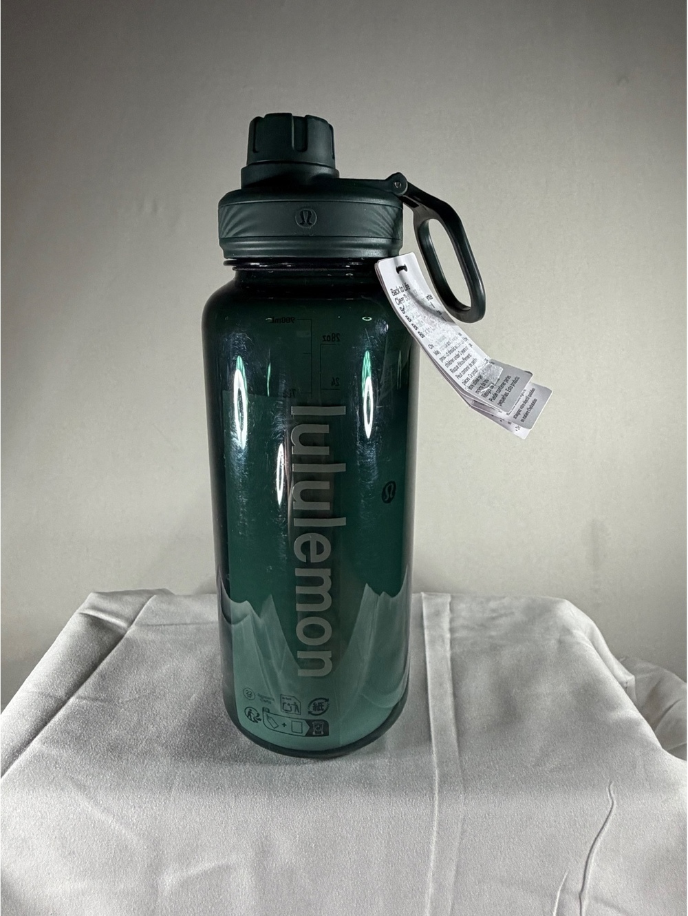 Lululemon Back to Life Clear Bottle 32oz Water Bottle - Dark Green